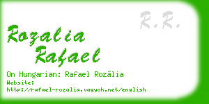 rozalia rafael business card